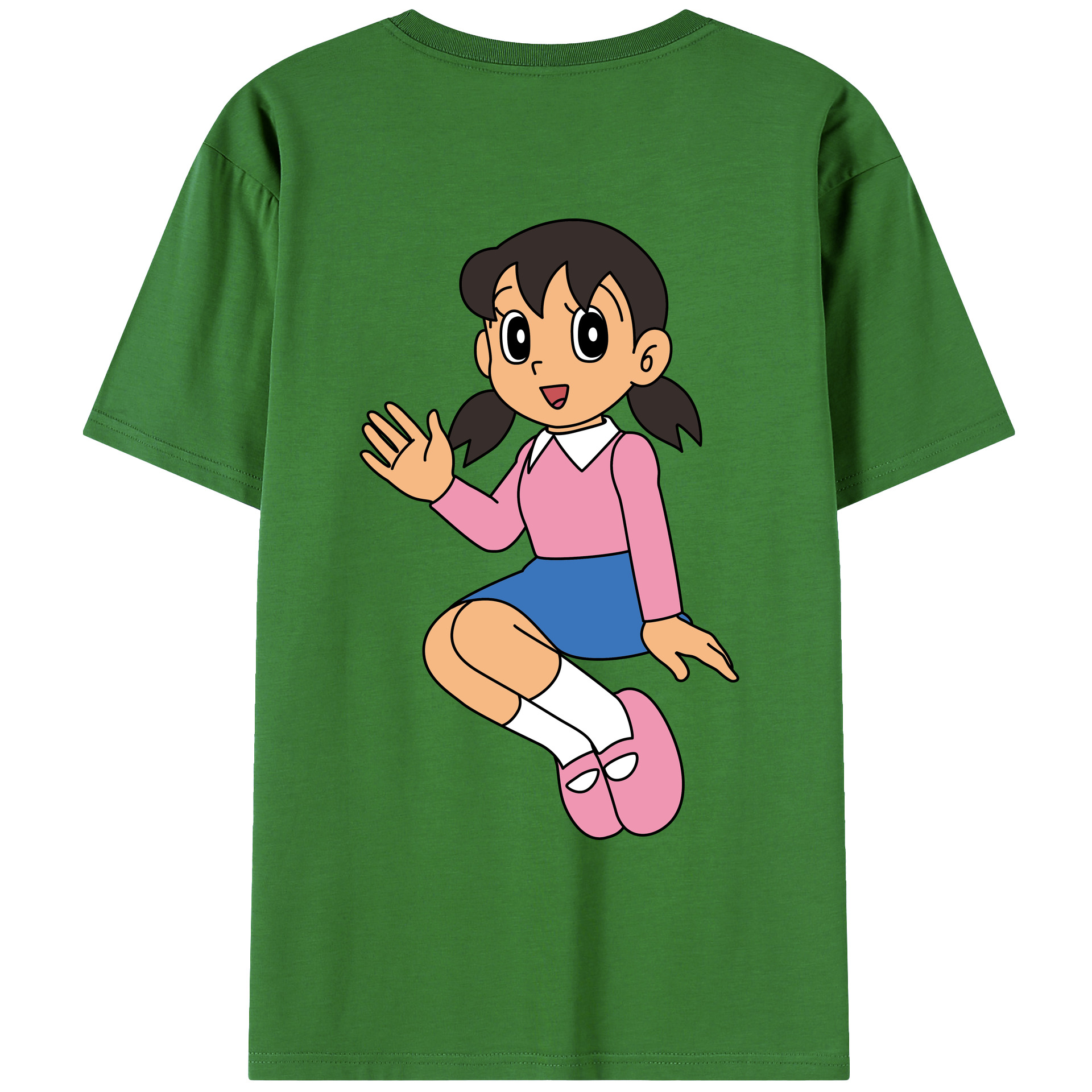 （画像用） ドラえもん みなもと しずか Doraemon Shizuka Minamoto レディース半袖Tシャツ(バックプリント)